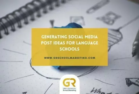 Generating Social Media Post Ideas for Language Schools